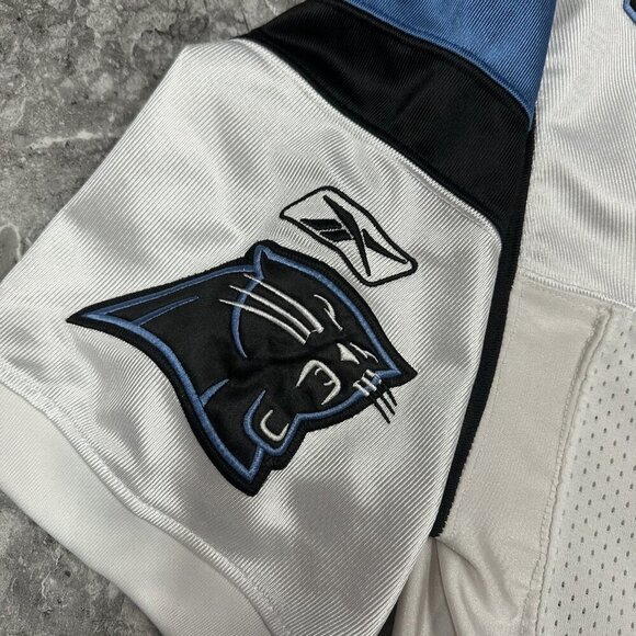 Steve Smith #89 Carolina Panthers jersey Reebok  Size 48 White Blue Black - Picture 3 of 8
